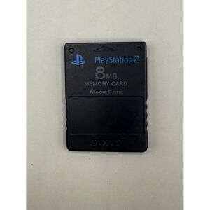 Sony OEM Genuine Playstation  PS1, PS2 Black Memory Card SCPH-10020